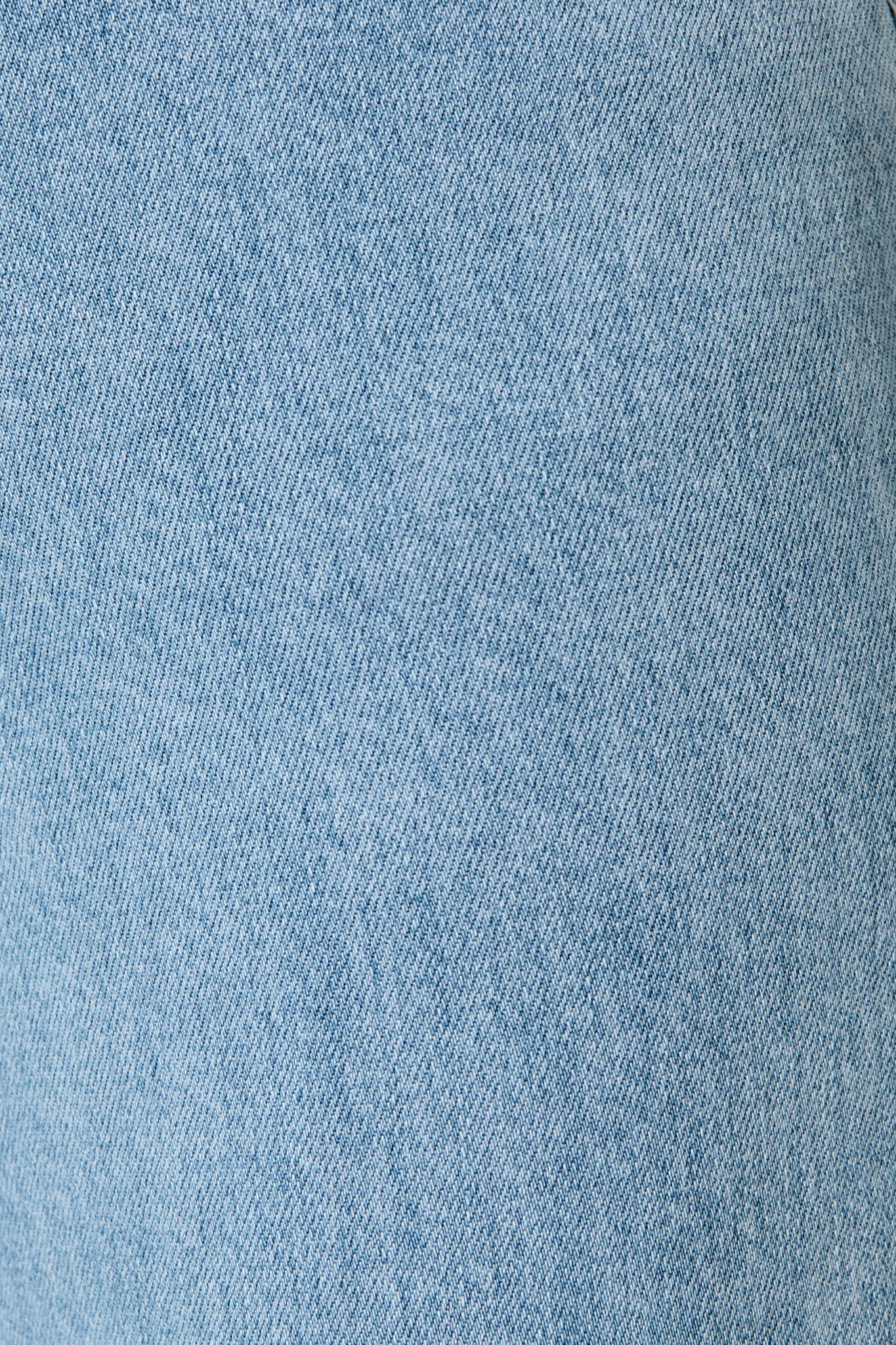 Jency Mid Rise Wide Leg Jean In Light Blue Denim