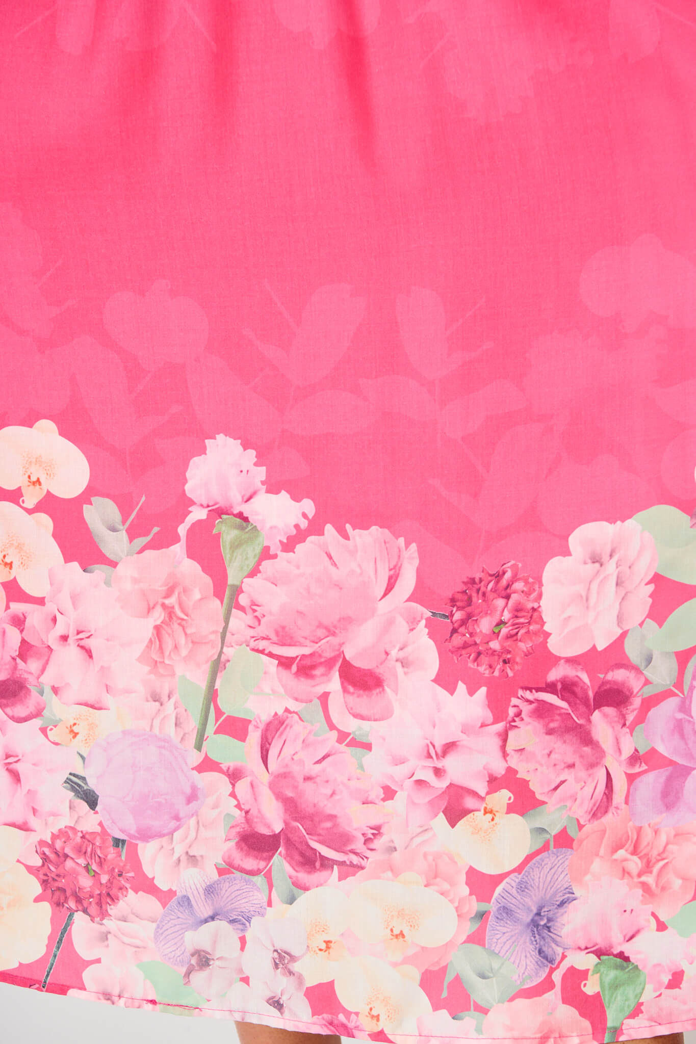 Divine Maxi Dress In Pink With Lilac Multi Floral Print