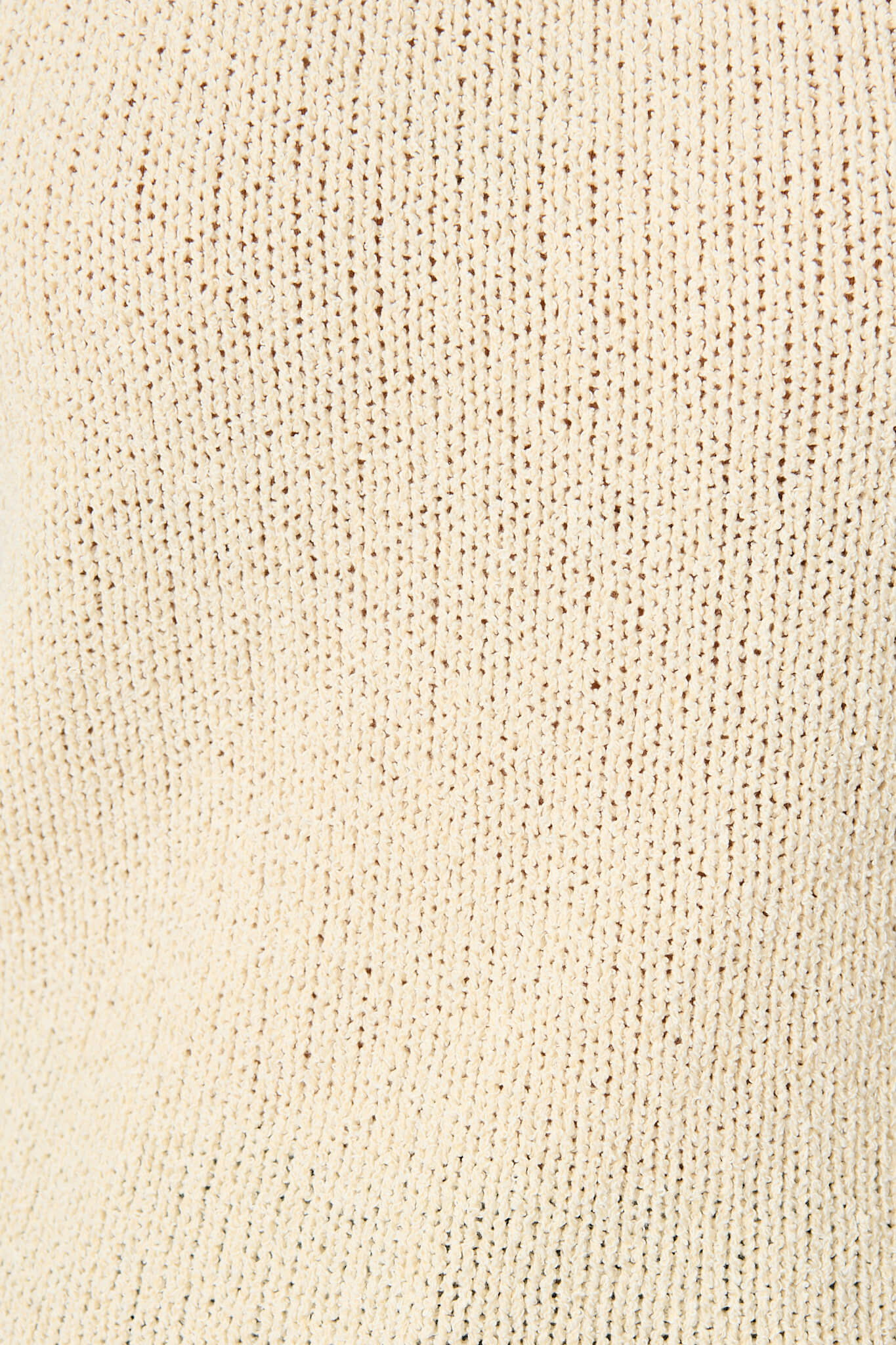 Elsie Knit Top in Cream Cotton Blend