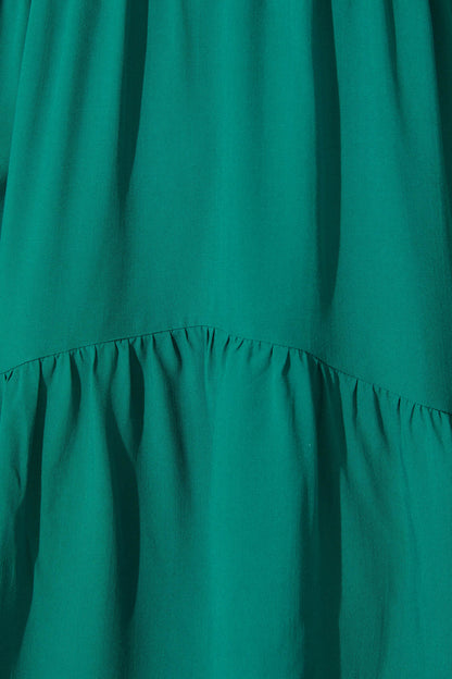 Abelia Smock Sundress in Teal