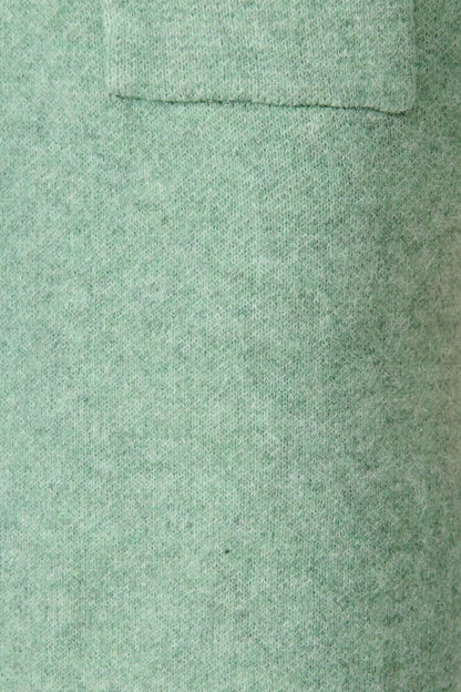St Ives Coatigan in Green Wool Blend