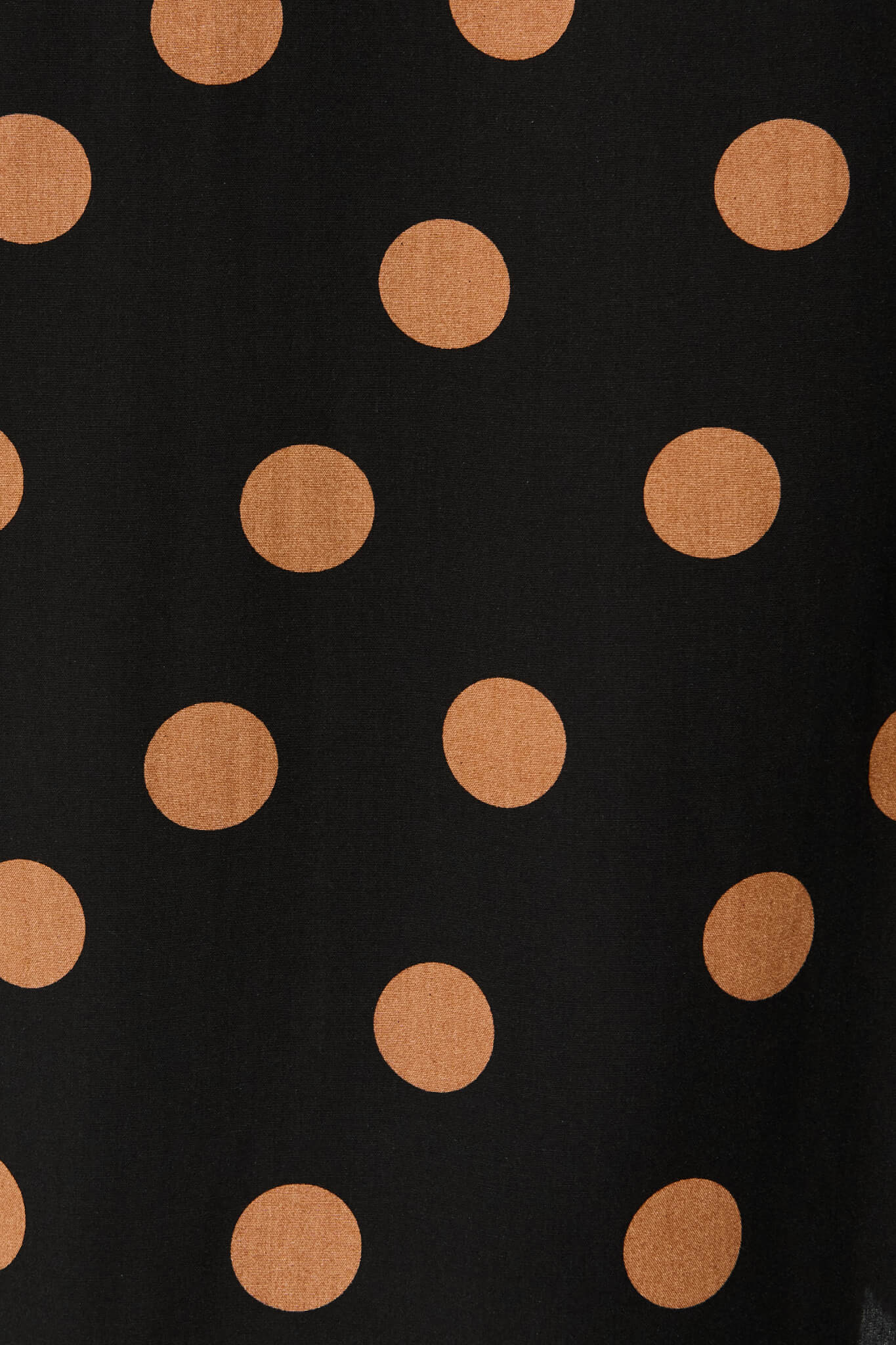 Rival Zip Dress in Black with Brown Spot