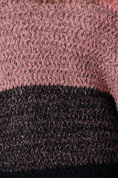 Maree Knit Cardigan in Pink Multi Stripe