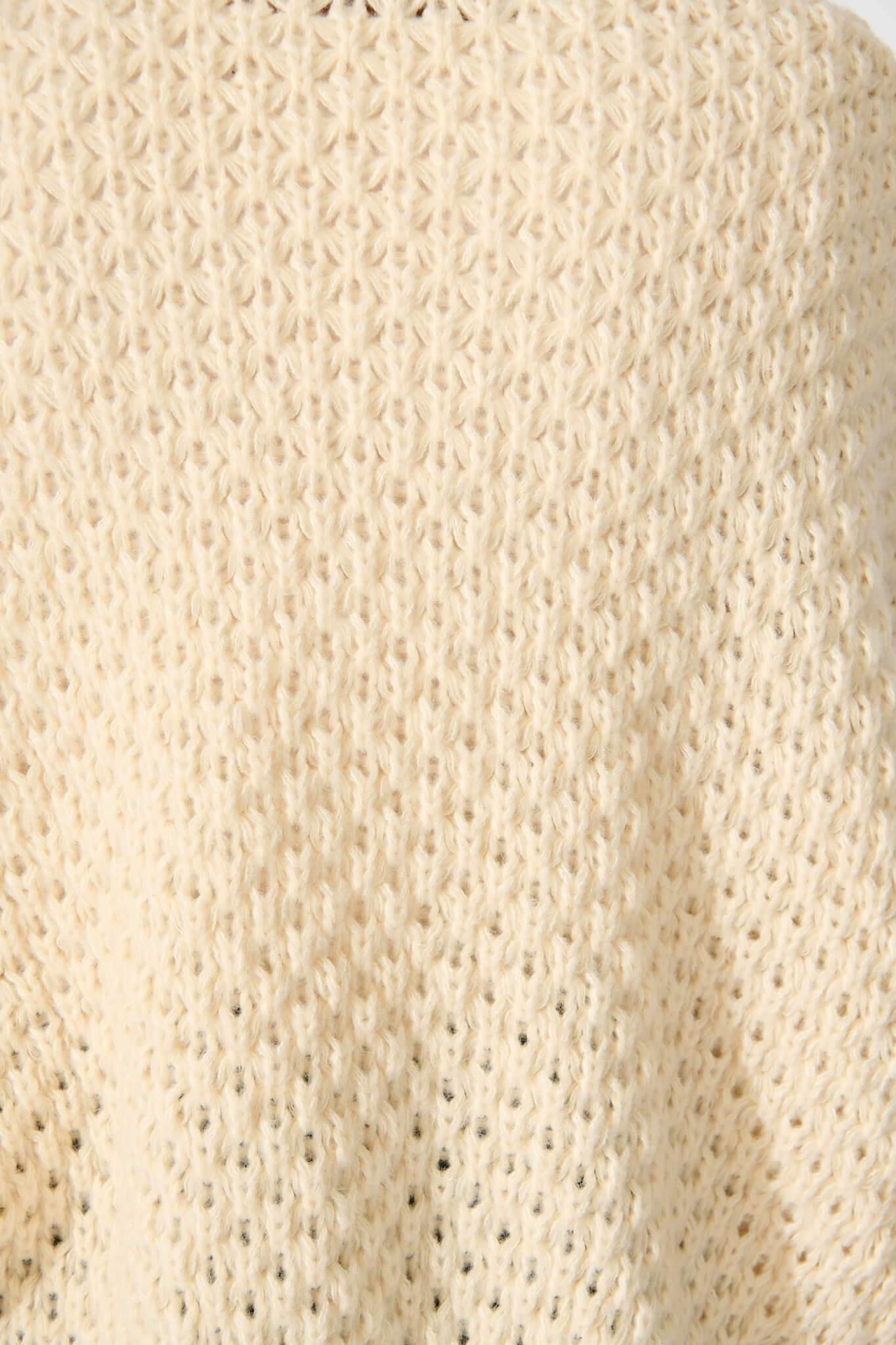 Mira Knit Cardigan in Cream Wool Blend