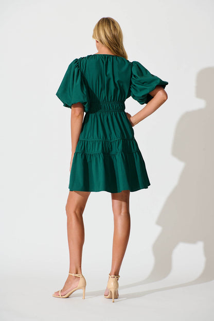 Amarini Dress In Emerald