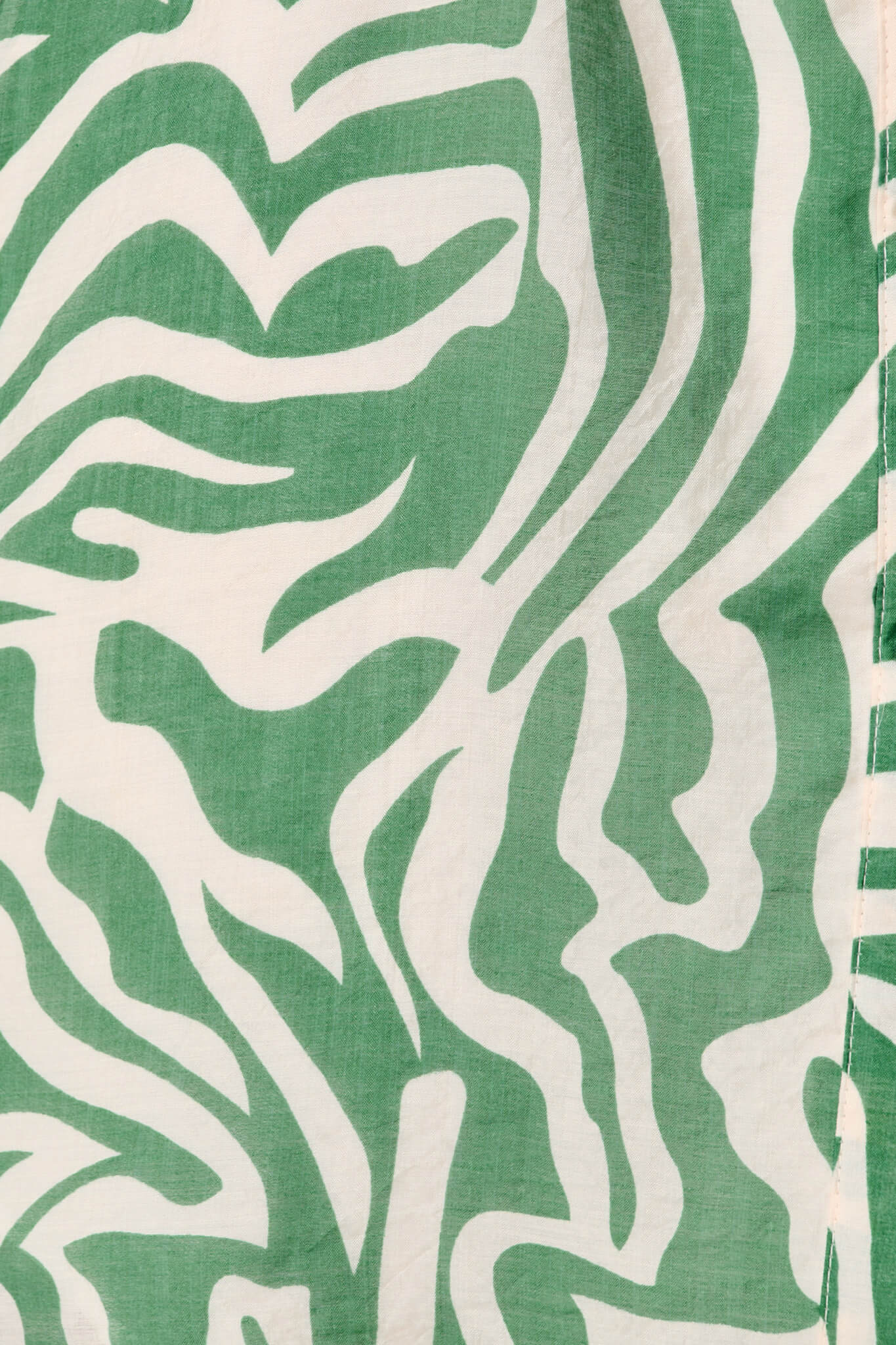 Holly Shirt Dress Green and White