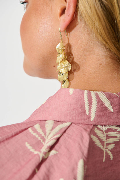 Ashley Drop Earrings in Gold