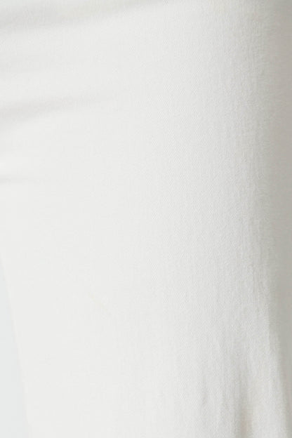 Yoko High Rise Relaxed Leg Jean In White Denim