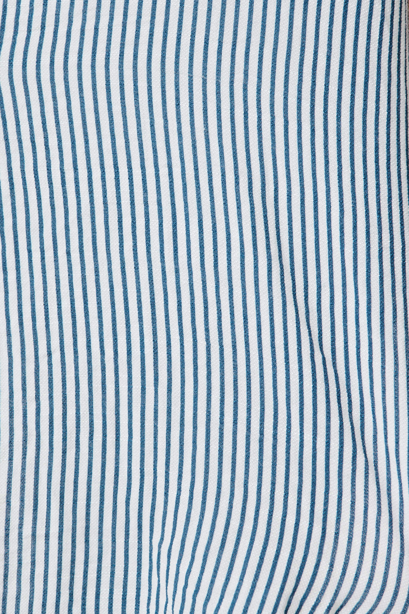 Harper Shirt in Blue and White Stripe Cotton Blend