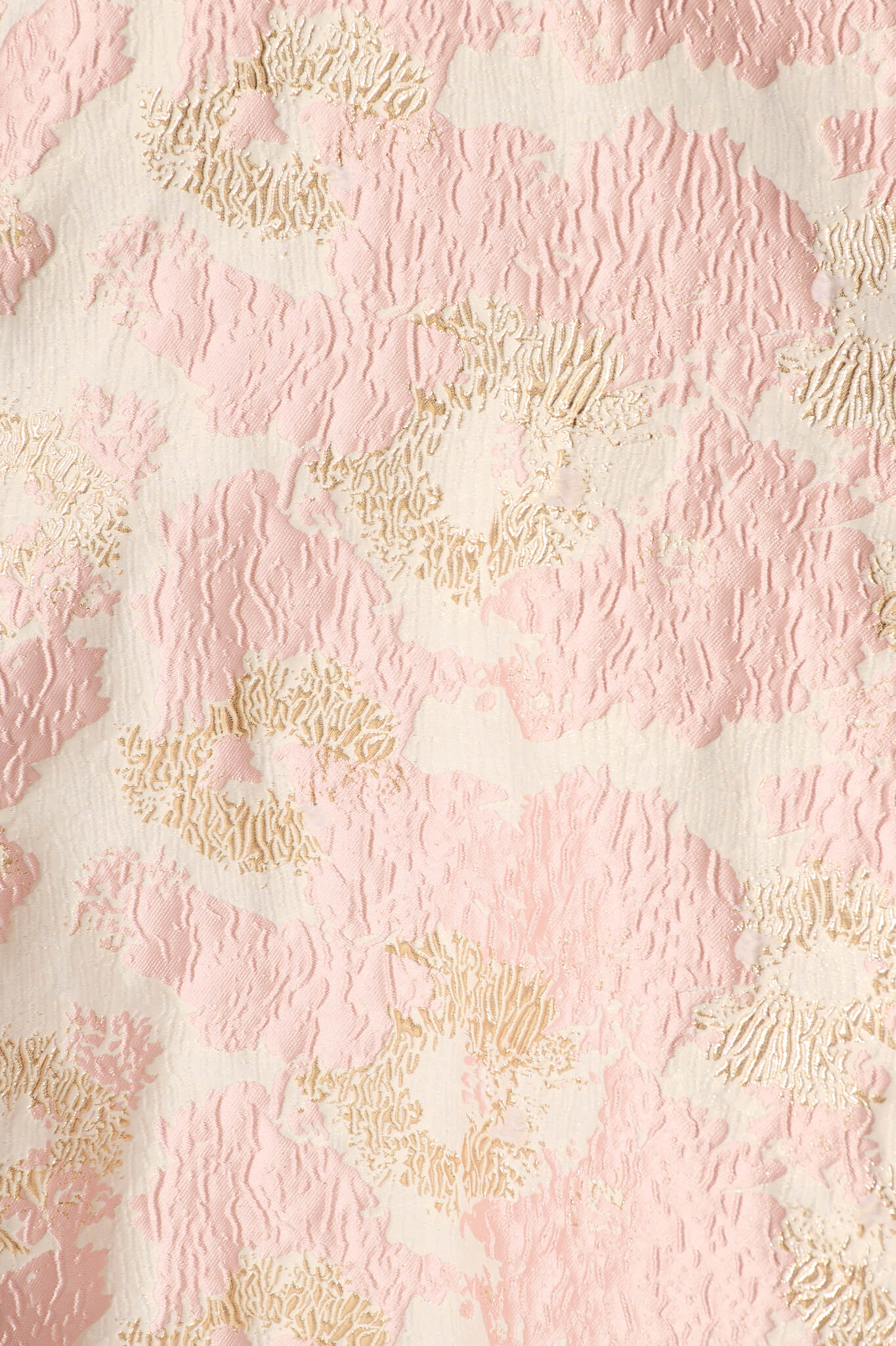 Opulence Midi Dress in Blush with Gold Jacquard