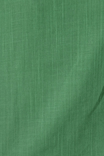 Melanie Top in Green Cotton Linen Blend