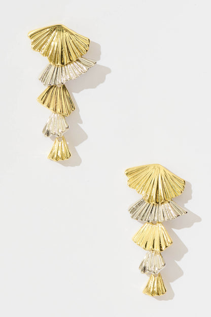 Benson Drop Earrings in Gold and Silver