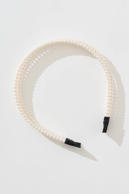 Octavia Three in One Headband in Pearl