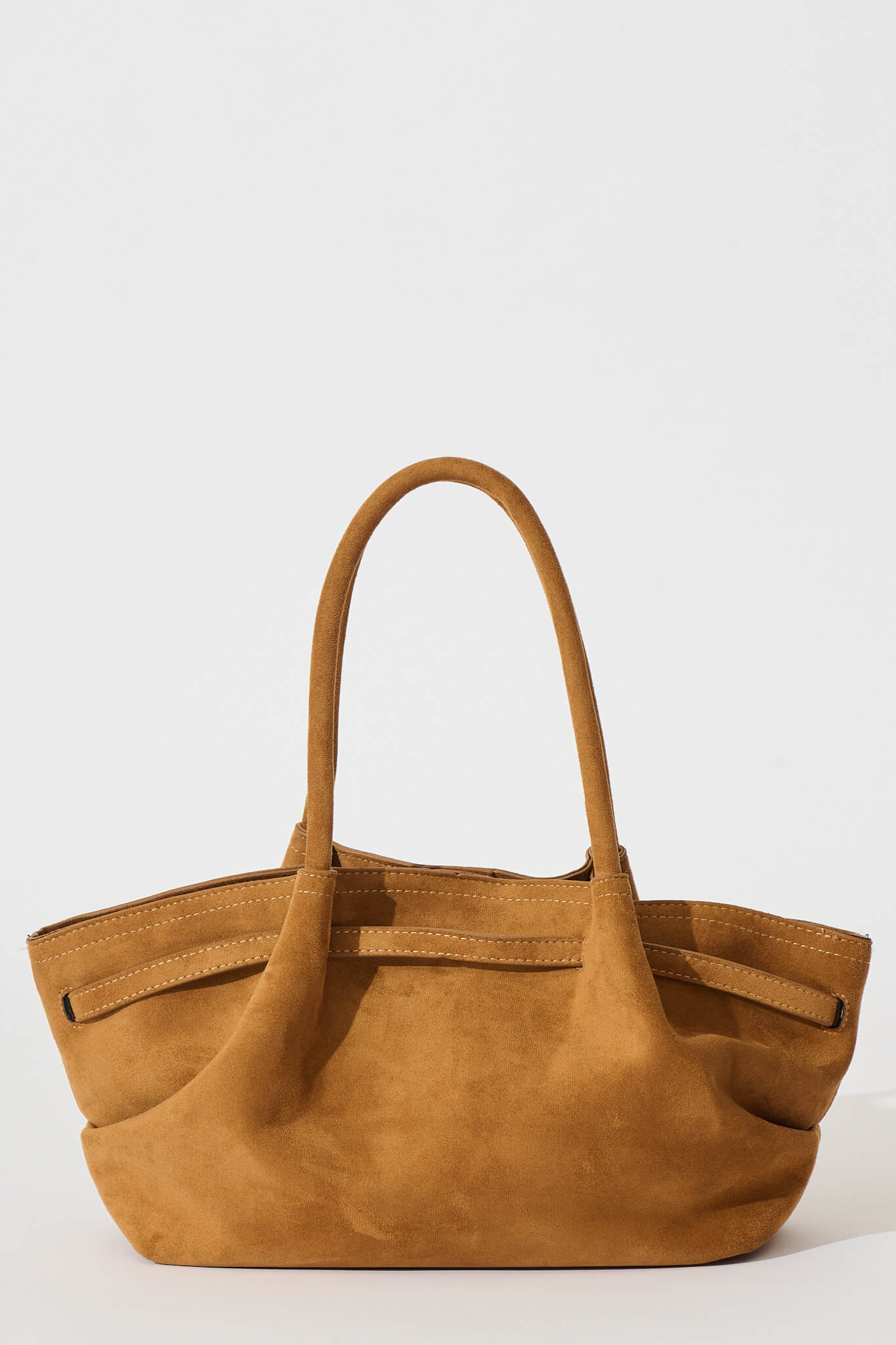 Yuna Tote Bag in Tan Suedette
