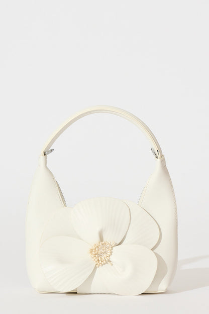 Teresa Flower Bag in White