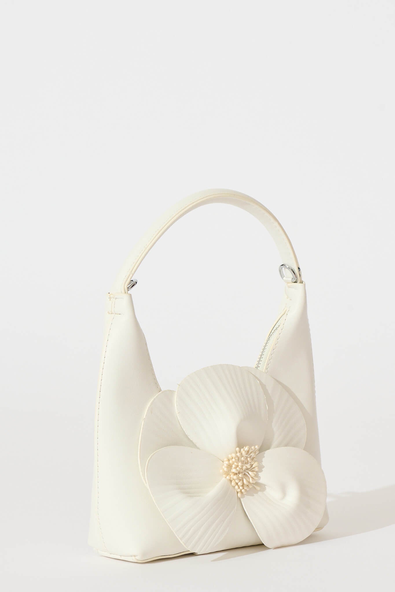 Teresa Flower Bag in White