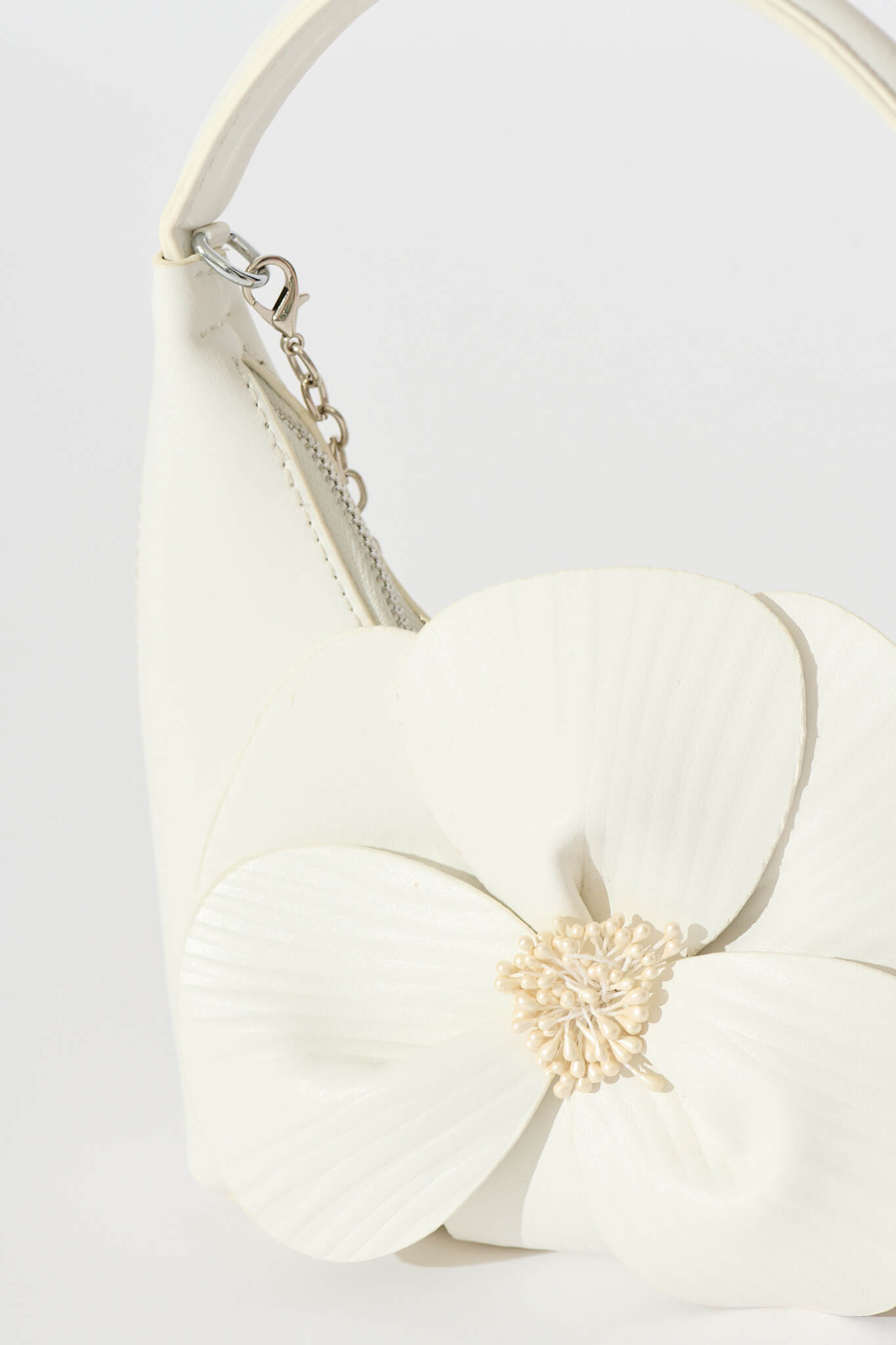 Teresa Flower Bag in White