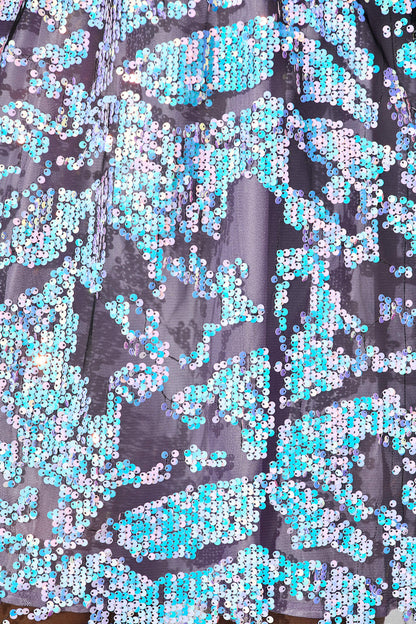 Dancing Queen Dress in Iridescent Sequin