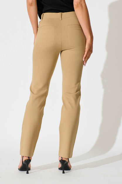 Workflow Stretch Straight Leg Pocket Pant in Caramel