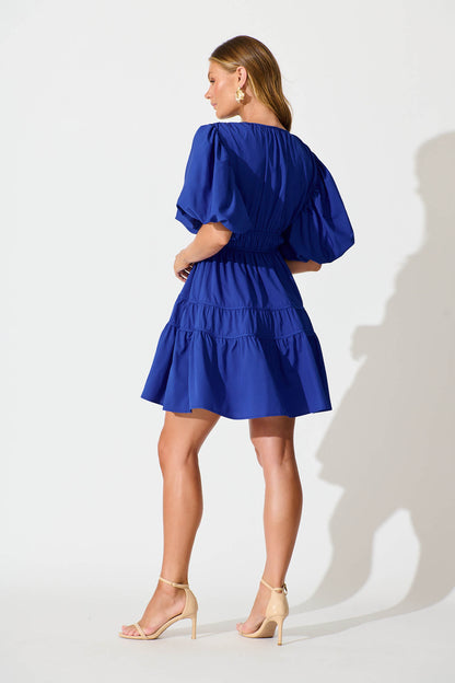 Amarini Dress In Cobalt Blue