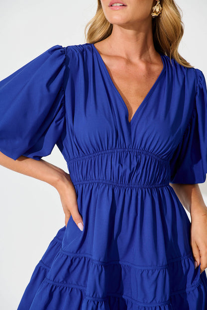 Amarini Dress In Cobalt Blue