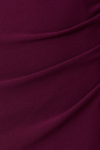 Phoenix Off Shoulder Midi Dress In Plum
