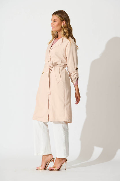 Sasha Trench Coat in Beige