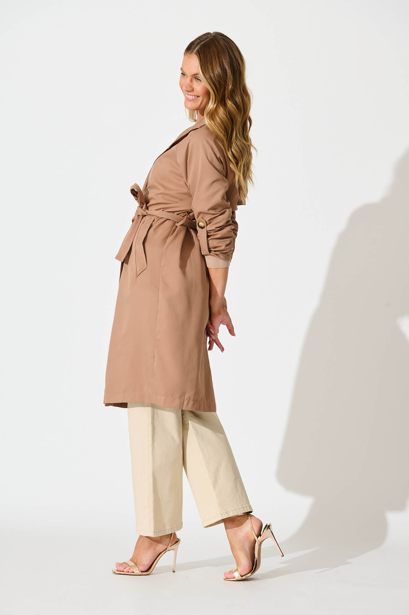 Sasha Trench Coat in Mocha