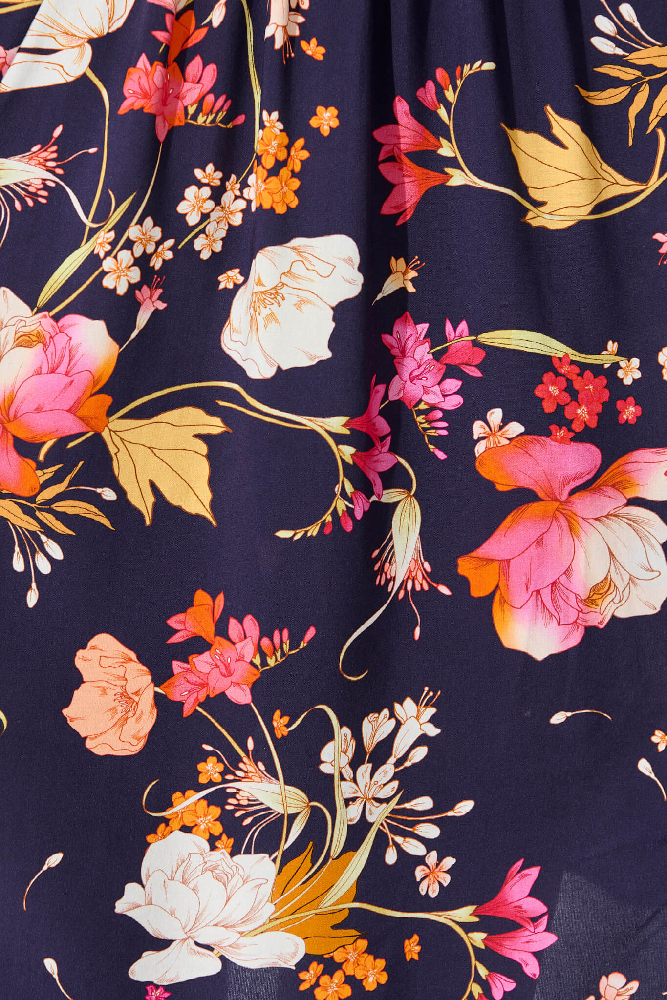 Whitney Dress In Navy with Multi Floral