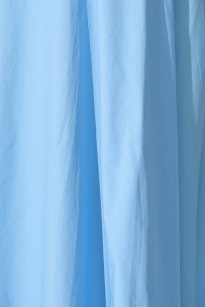 Sunrays Midi Dress in Blue Cotton