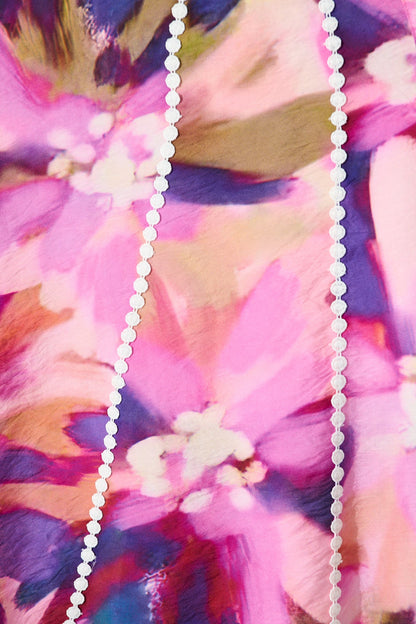 Lovingly Maxi Shirt Dress in Plum Multi Watercolour