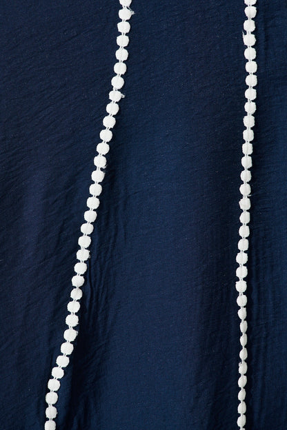 Lovingly Maxi Shirt Dress in Navy