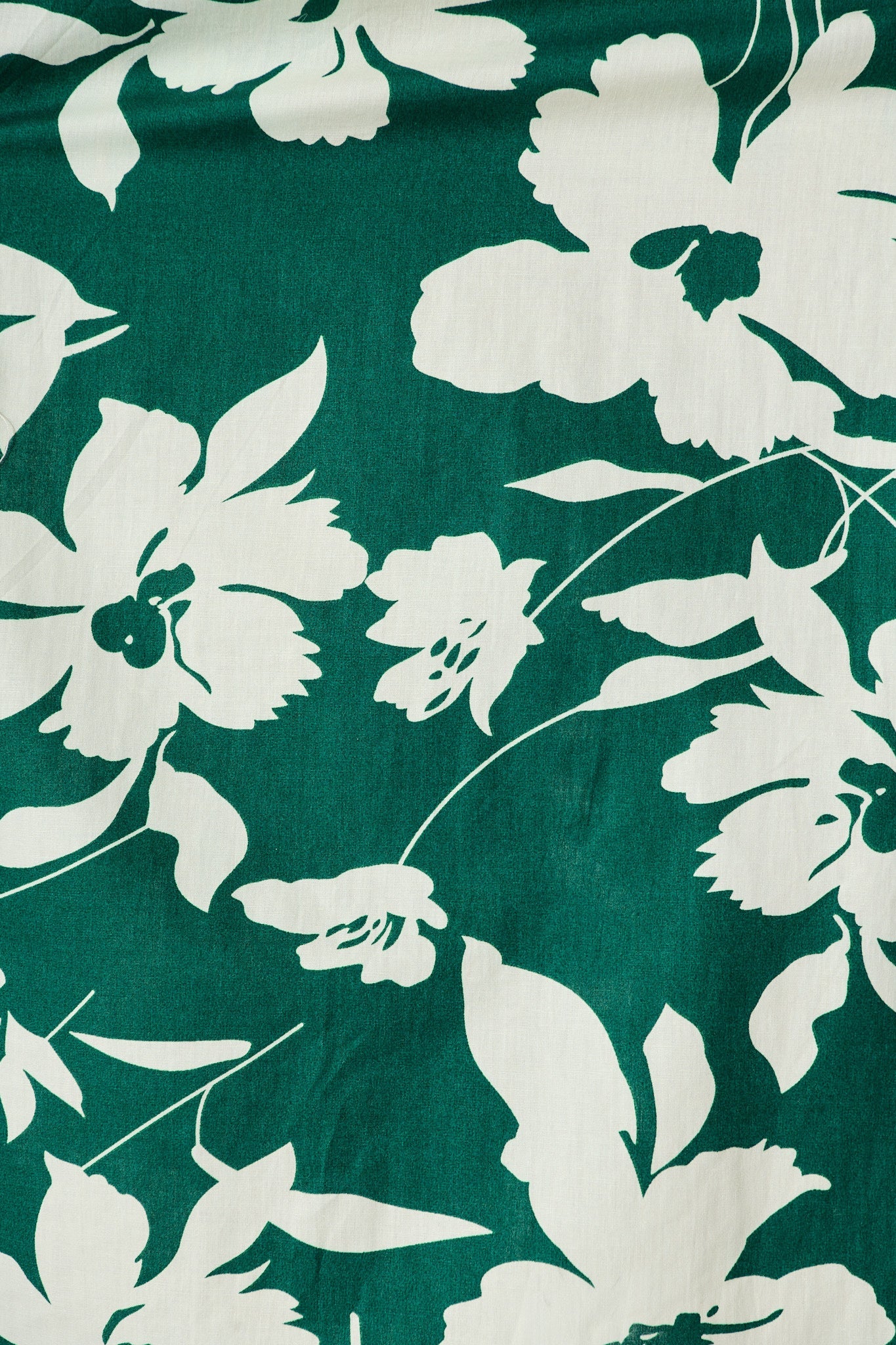 Scottdale Midi Shirt Dress in Emerald Print Cotton