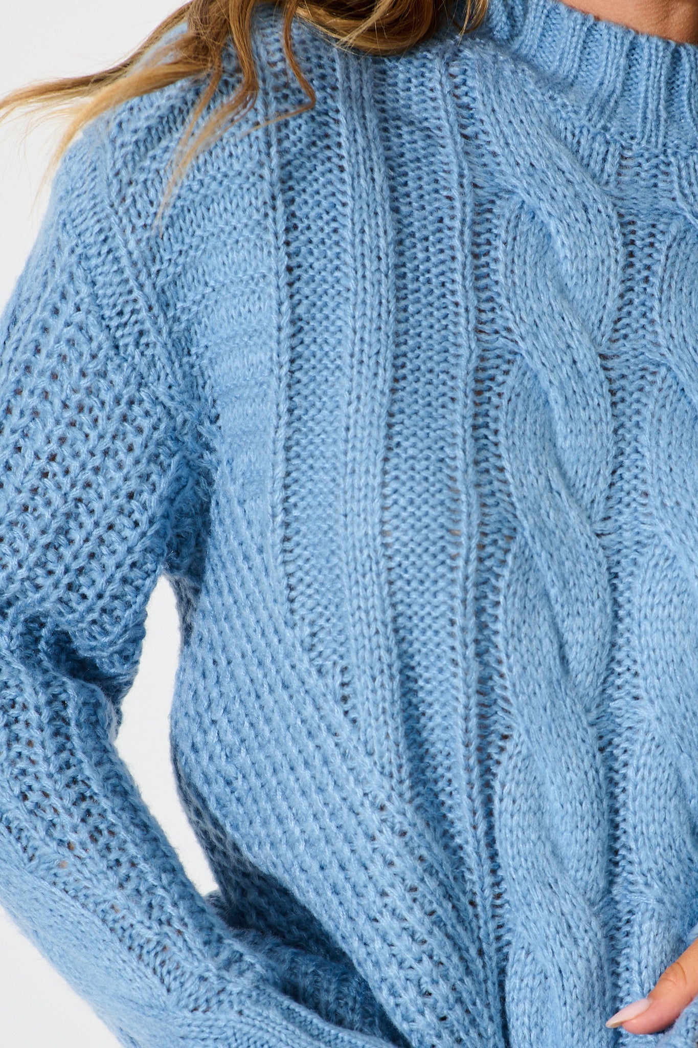 Notting Knit In Dusty Blue