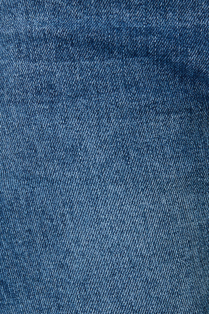 Atwood High Rise Relaxed Leg Jean in Mid Blue Denim