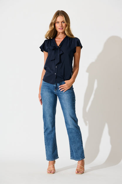 Erin Top in Navy