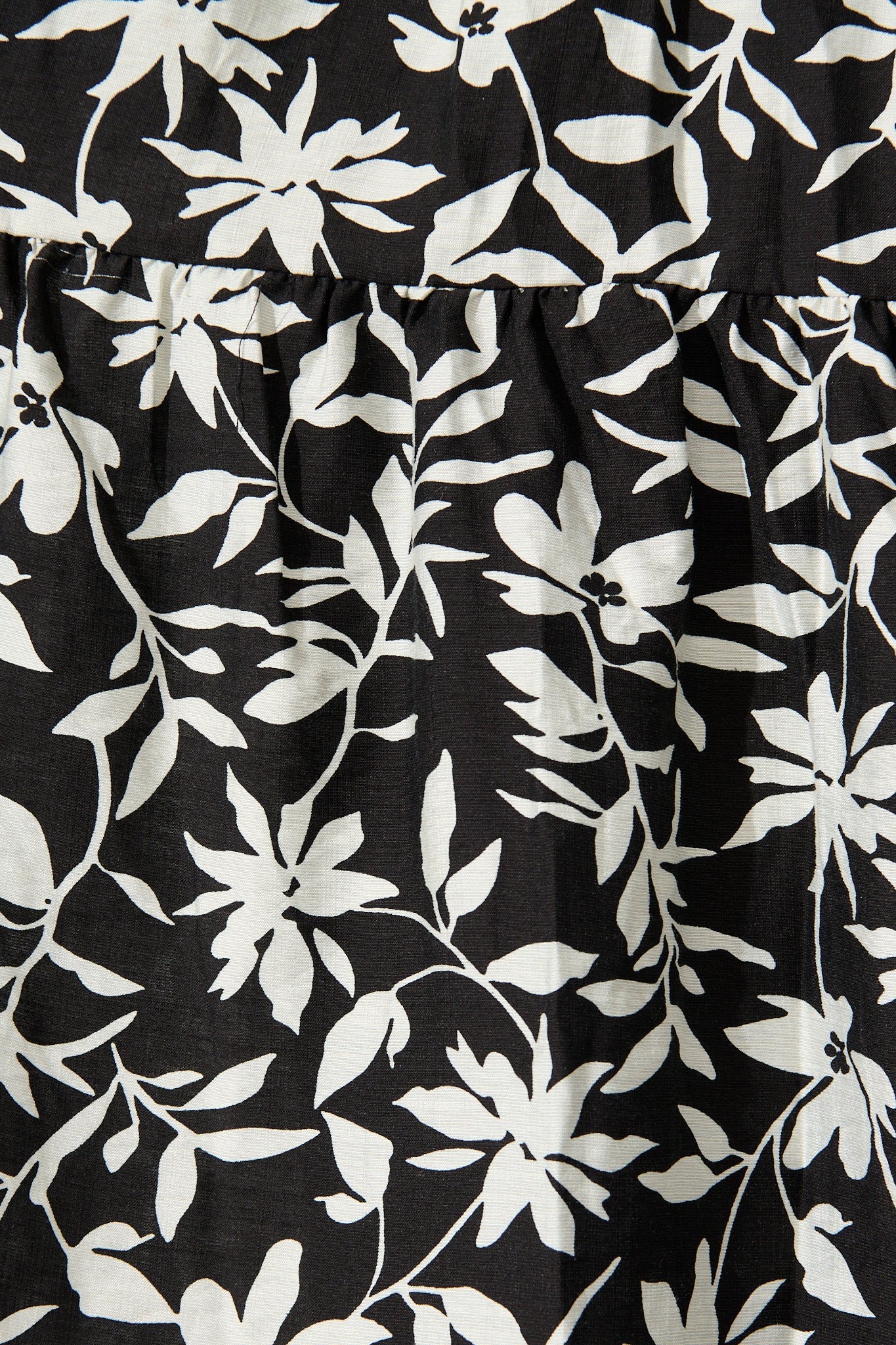 Caracelle Smock Dress Black with Cream Floral