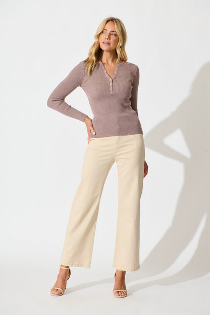 Dover Heights Knit In Taupe