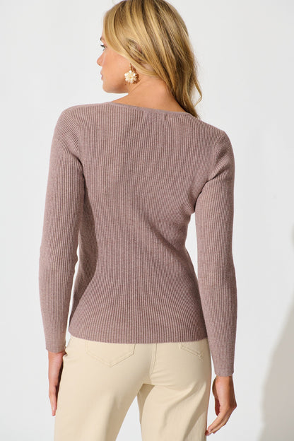 Dover Heights Knit In Taupe