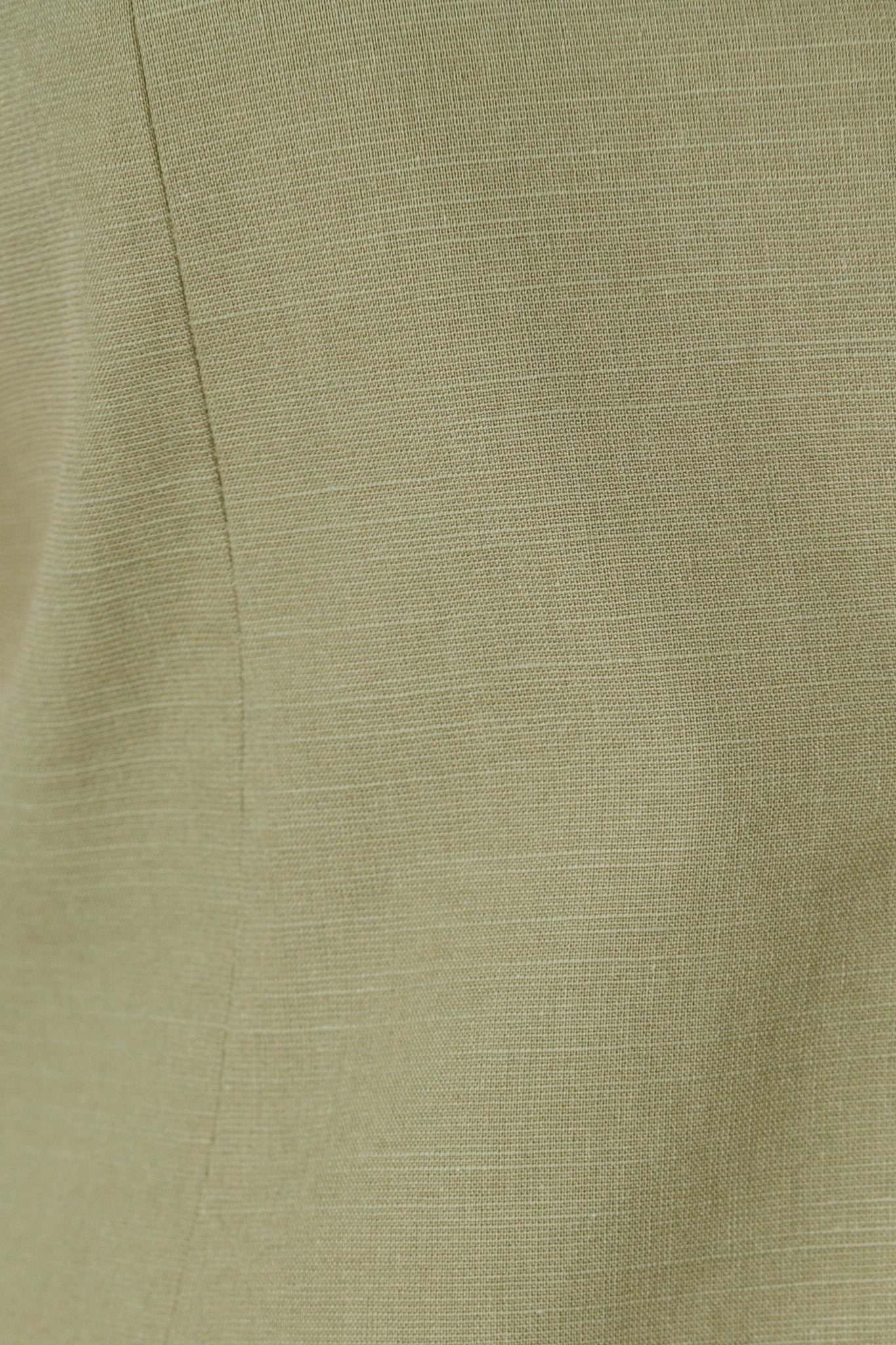 Elira Vest In Khaki Linen Blend