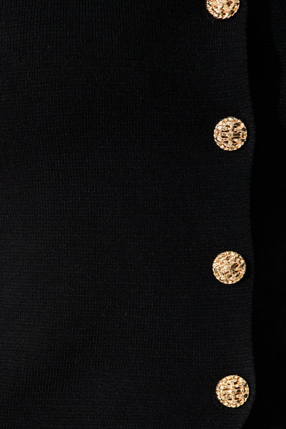 Naomi Knit Vest In Black