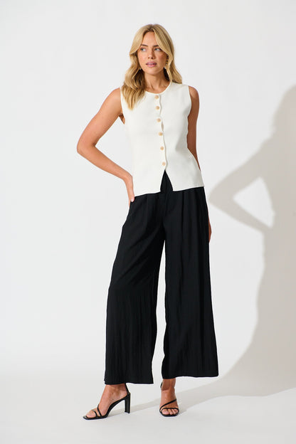 Naomi Knit Vest In White