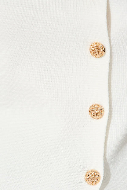 Naomi Knit Vest In White