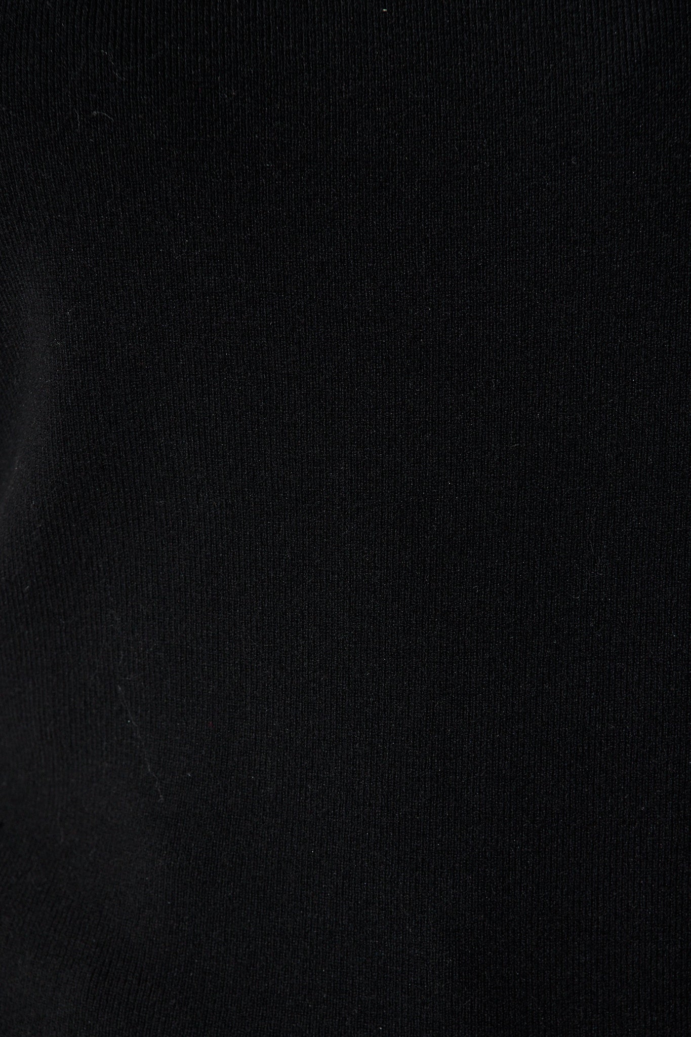 Louisa Knit Top in Black Wool Blend