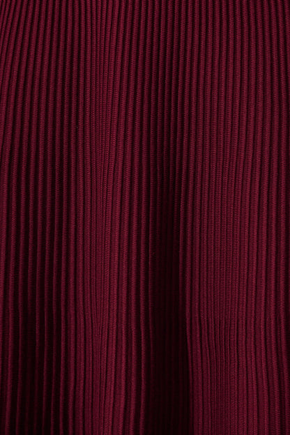 Honeycup Knit Skirt In Wine Cotton Blend