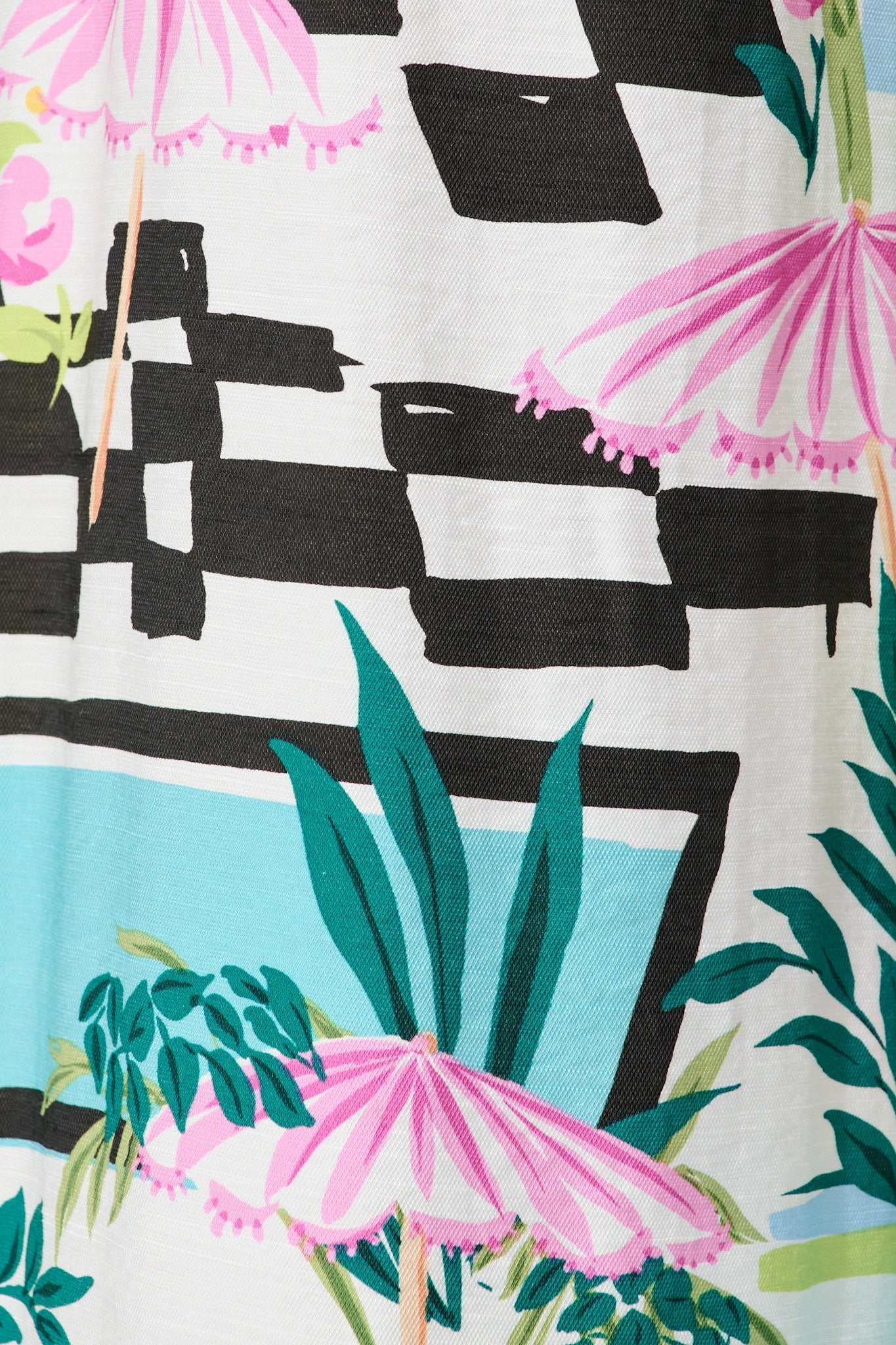 Romeo Pant in White Multi Print