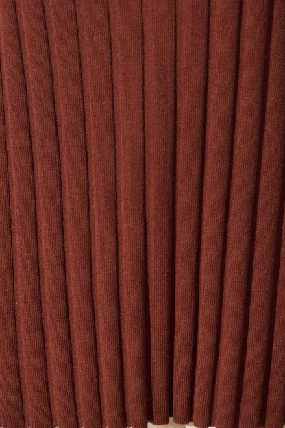 Solange Knit Top in Chocolate