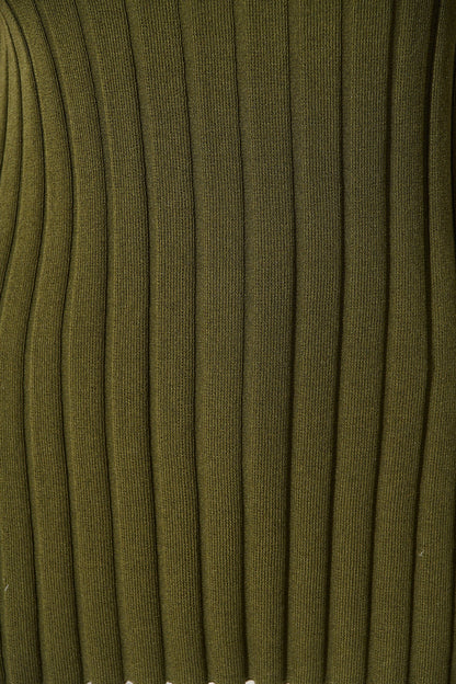 Solange Knit Top in Khaki