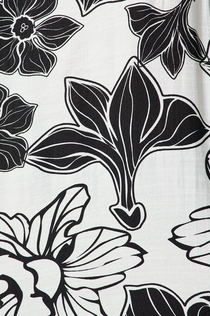 Colette Shirt in Black Floral