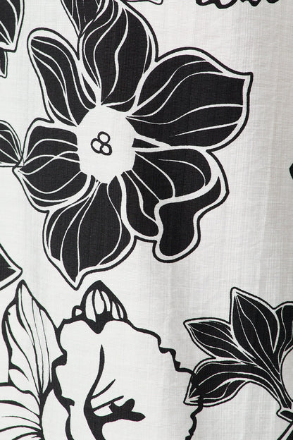 Della Pant in Black Floral